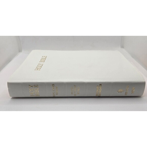 Holy Bible NKJV  Nelson White Bonded Leather Edition 1984 - Picture 2 of 10
